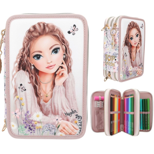 TOPModel 3 Fach Federtasche Summer Feeling
