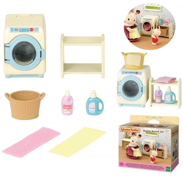 Sylvanian Families Einrichtungsset Waschmaschine und Zubehör