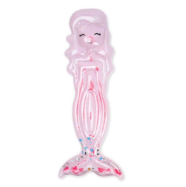 Luftmatratze Meerjungfrau Mina Mermaid mit Glitzer (Rosa-Pink)