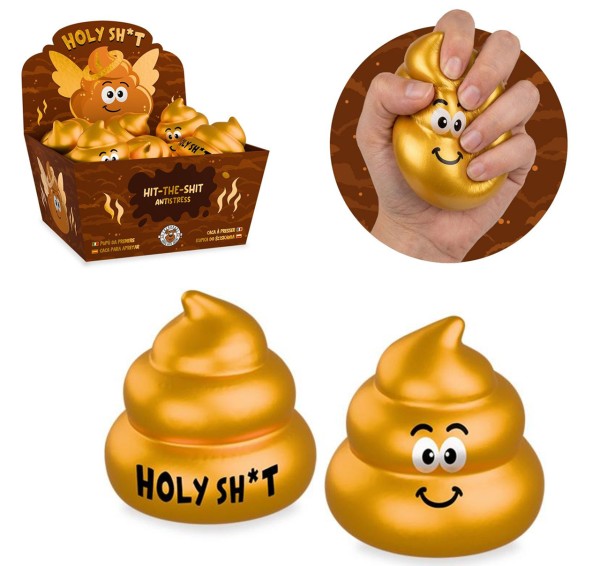 Holy Shit Squeeze Soft Poo Soft Squishy Kackhaufen (Gold)