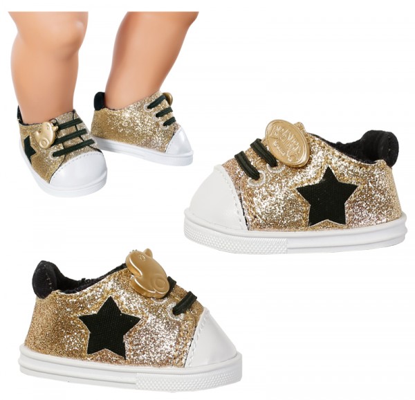 Baby Born Schuhe Trend Sneakers 43 cm (Gold)