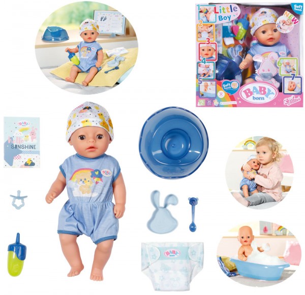 Baby Born Soft Touch Little Boy Puppe 36 cm (Blau)