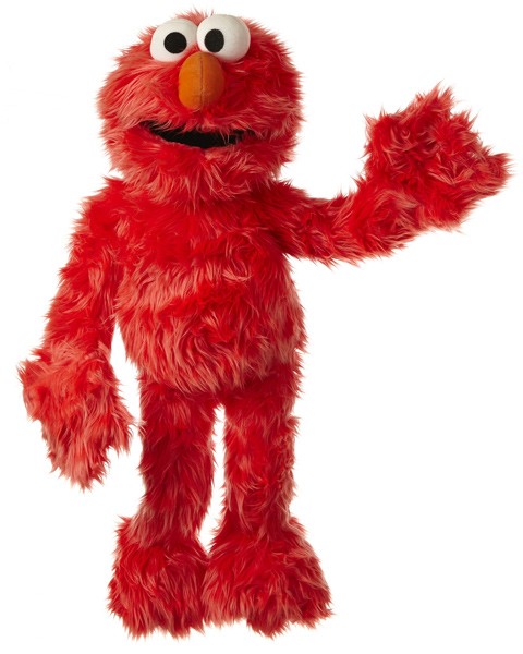 Living Puppets Sesamstrasse Große Handpuppe Elmo 65 cm (Rot)