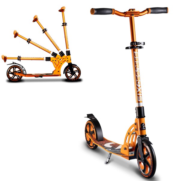 Aluminium Scooter 205 mm Roller (Orange)
