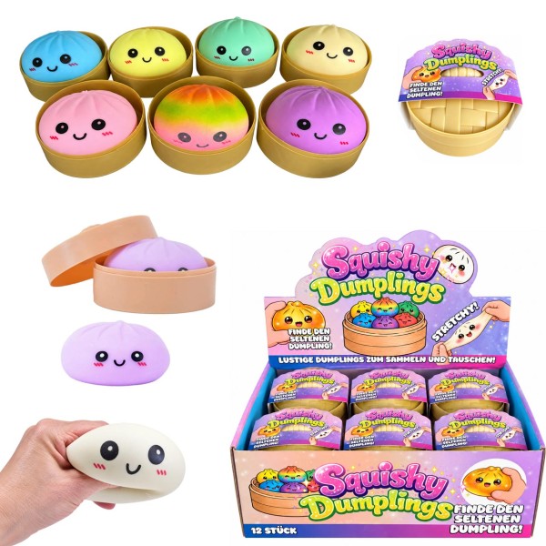 Squishy Quetsch Soft Dumplings Weich mit Schaum 9 cm (Sortiert)