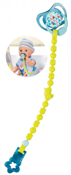 Baby Born Schnuller mit Schnullerkette (Türkis-Grün)