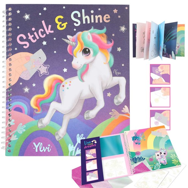 Ylvi Malbuch Stick & Shine Einhorn