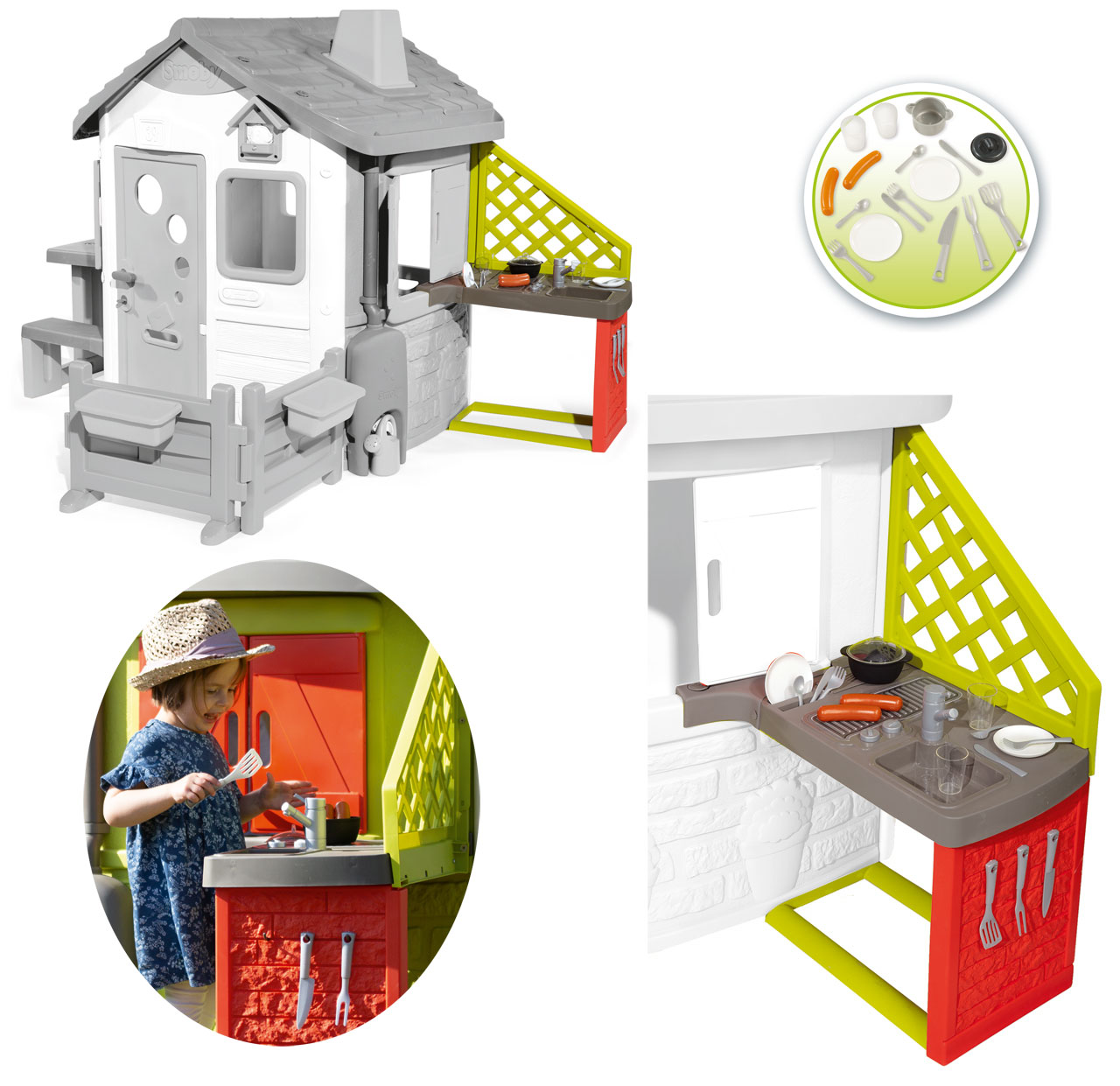 ✔️ SMOBY® Sommerküche für Smoby Spielhaus | Spielzeug24
