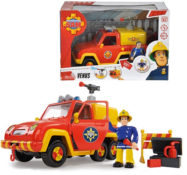 Feuerwehrmann Sam Venus Feuerwehrauto mit Figur