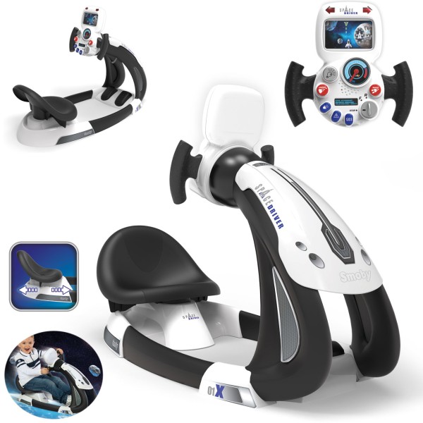 Kinder Raumschiffsimulator Space Driver (Schwarz-Weiß)