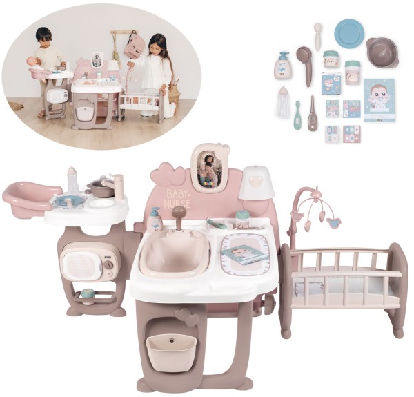 Baby Nurse Puppen-Pflegecenter mit 3 Spielbereichen