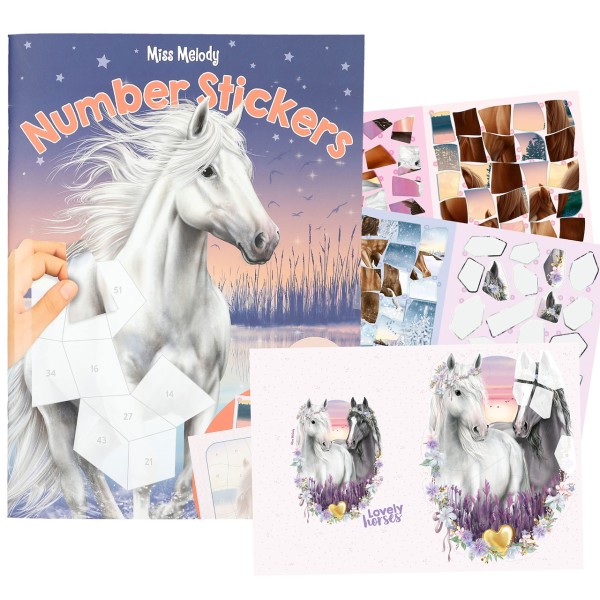 Miss Melody Number Sticker Pferde Stickerbuch