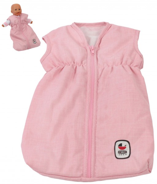 Puppenschlafsack (Melange Rosa)