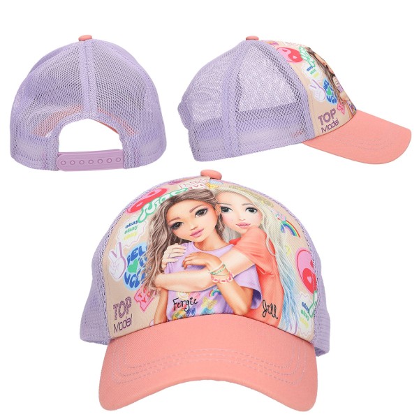 TOPModel Bedruckte Cap Girl Power (Lila)