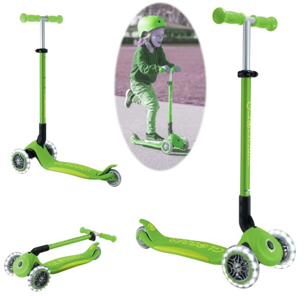 Scooter Elite Lights mit Leuchtrollen (Grün)