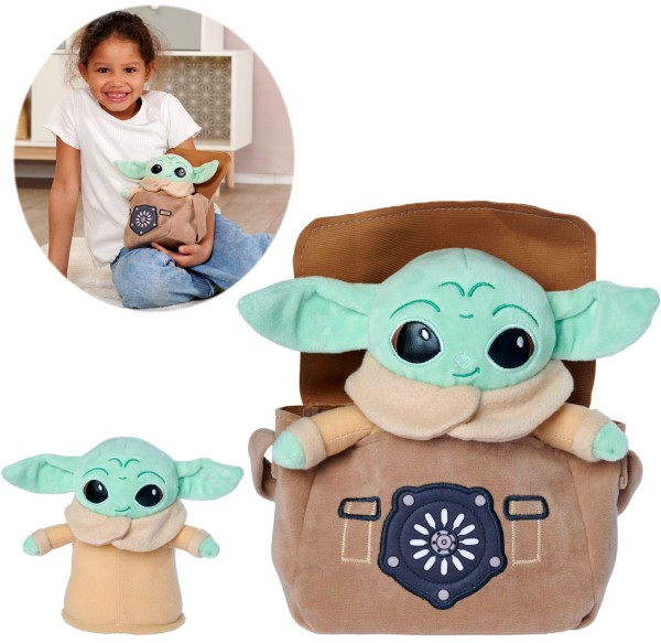 Disney Mandalorian Grogu mit Tasche 25 cm