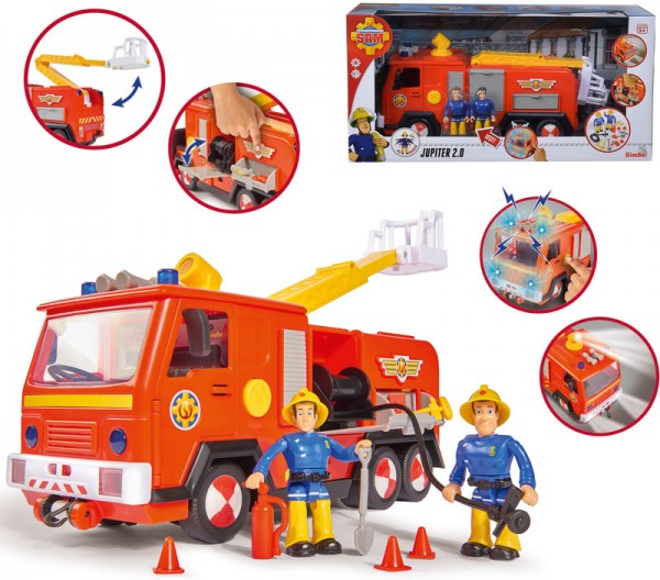 Feuerwehrmann Sam Jupiter 2.0 mit 2 Figuren