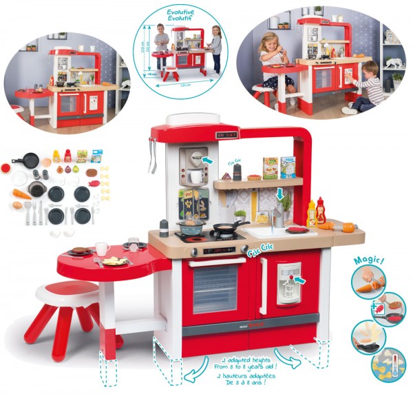 Mini Tefal Evo Grand Chef Spielküche mit Zubehör (Rot)