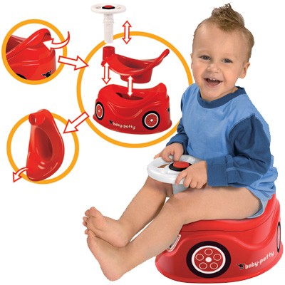 Baby-Potty Töpfchen im Bobby Car Design (Rot)