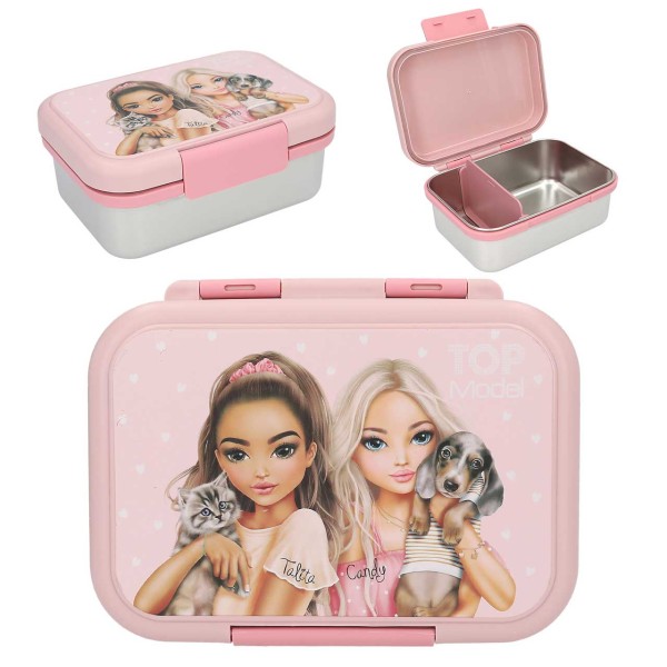 TOPModel Brotdose Edelstahl (Rosa)