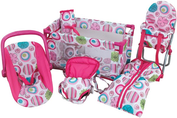 5-teiliges Puppenzubehör Set (Bunt)