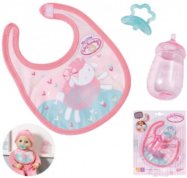 Baby Annabell Little Baby Fütter Set 36 cm (Rosa-Mint)