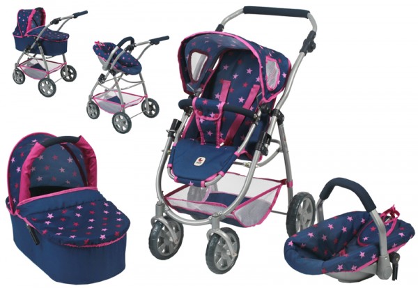 Puppenwagen Emotion All In 3in1 (Stars Marine)