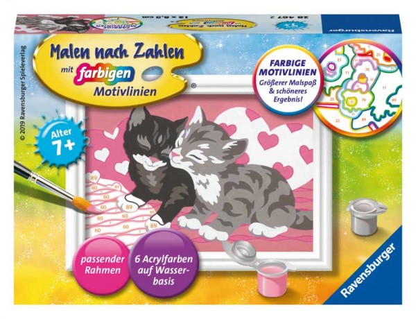 Malen nach Zahlen Kuschelkatzen