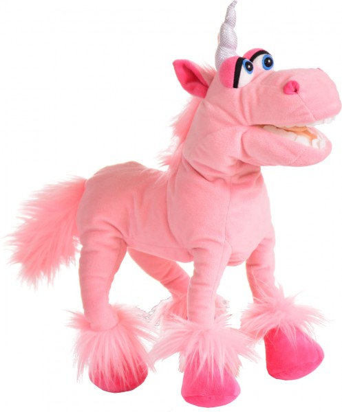 Living Puppets Handpuppe Kleines Einhorn Hörnchen 41 cm (Rosa)