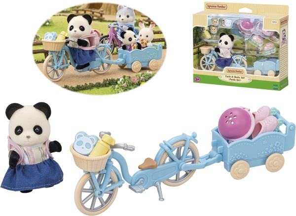 Sylvanian Families Fahrrad und Rollschuhe Spielset mit Figur