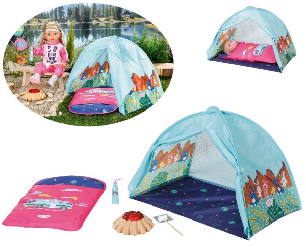 Baby Born Weekend Camping Set mit Zelt und Lagerfeuer