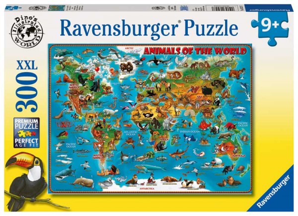 Kinderpuzzle Tiere rund um die Welt ab 9 Jahren