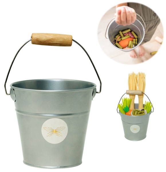Hobby Horse Kleiner Wasser- und Futter-Eimer aus Metall