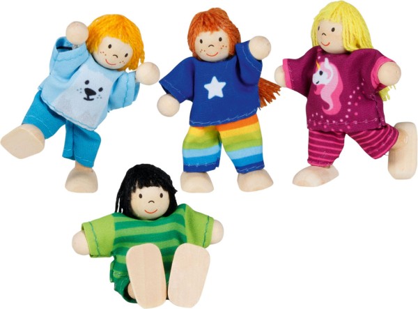 Puppenhaus-Puppen Biegepuppen Kinder-Clique