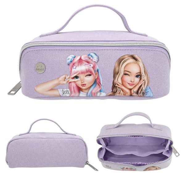 TOPModel Kosmetiktasche mit Glitzer KPOP (Lila)
