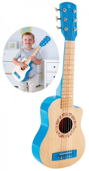 Kindergitarre aus Holz Gitalele Blaue Lagune