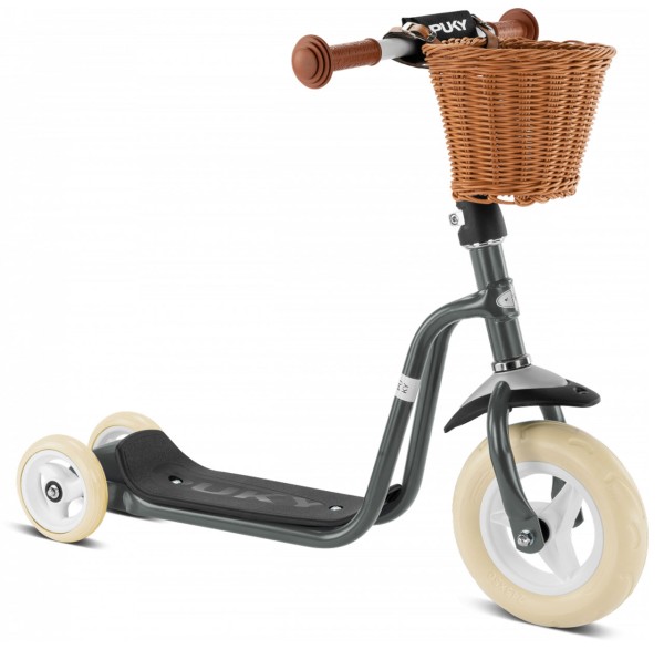 Roller R 1 Classic mit Korb (Anthracite-Braun)