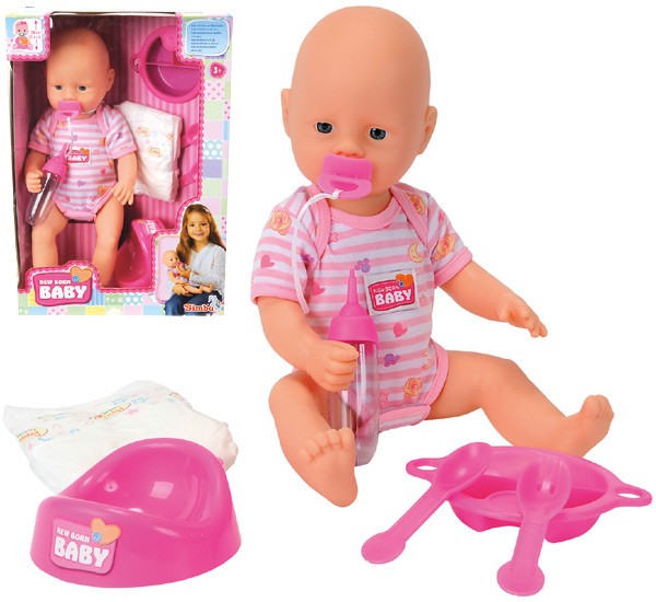 New Baby Born mit Funktionen 38 cm (Pink)