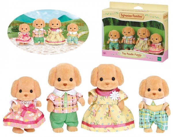 Sylvanian Families Toy-Pudel Familie Wuschl