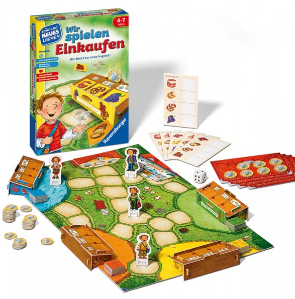 Kinderspiel Wir spielen Einkaufen