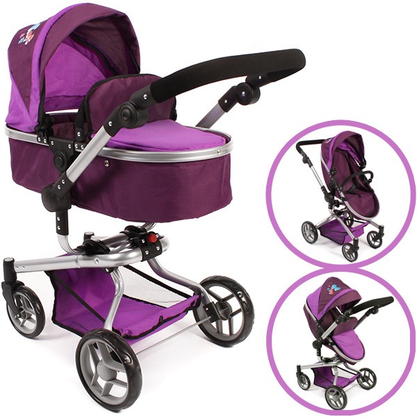 Puppenwagen Yolo 2in1 (Lila)