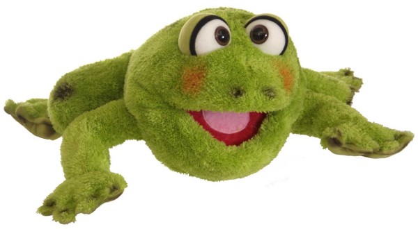 Living Puppets Große Handpuppe Rolf der Frosch 35 cm