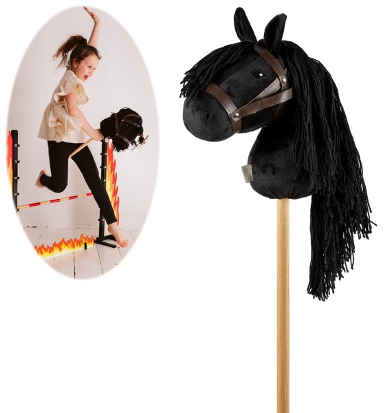 Hobby Horse Steckenpferd (Schwarz)