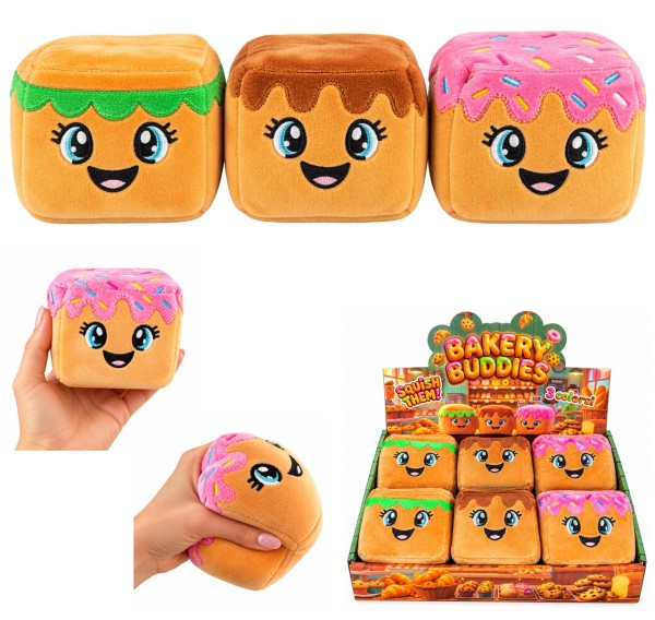 Großer XL Maltose Cute Cube Süßer Squishy-Spaß mit Stoffhülle 8 cm (Sortiert)
