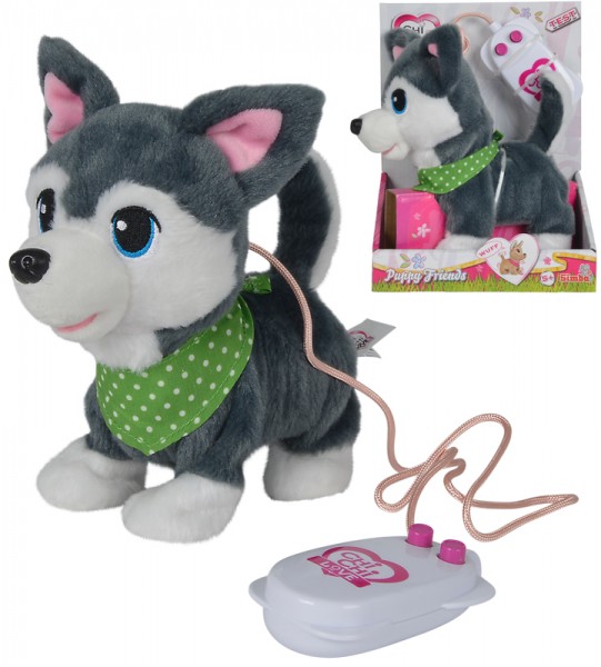 Chi Chi Love Puppy Friends Husky mit Funktion (Grau)