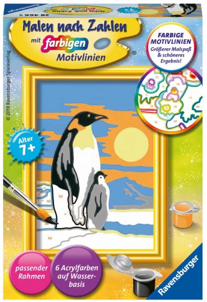 Malen nach Zahlen Süße Pinguine