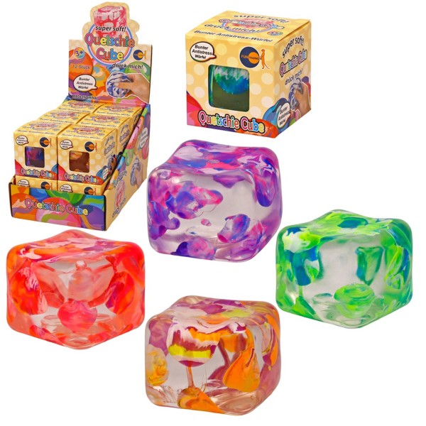 Quetschie Cube Squishy Quetschspaß im Würfelformat (Sortiert)