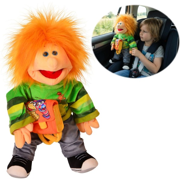 Living Puppets Handpuppe Mattis mit Schulranzen 45 cm