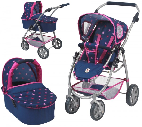 Puppenwagen Emotion 2in1 (Stars Marine)