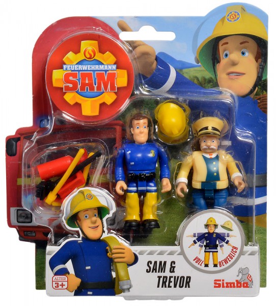 Feuerwehrmann Sam 2er Figuren-Set III Sam und Trevor